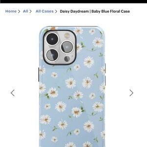 Daisy Daydream Baby Blue Floral iPhone 15 Pro Case
